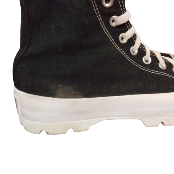 Converse Navy Blue Platform Sneakers Lug Sole Chuck Taylor All-Stars Wom… - Picture 11 of 13